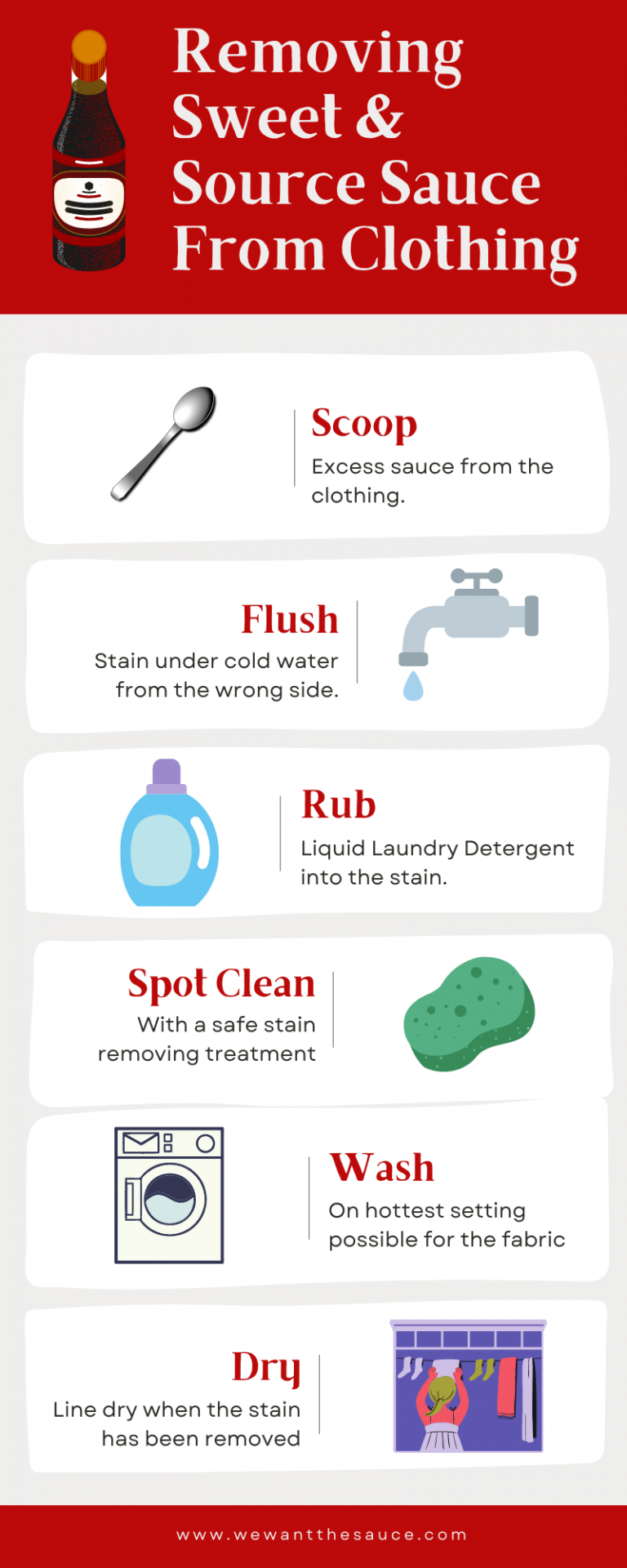 How To Get Sweet And Sour Sauce Out Of Clothes ⋆ We Want The Sauce